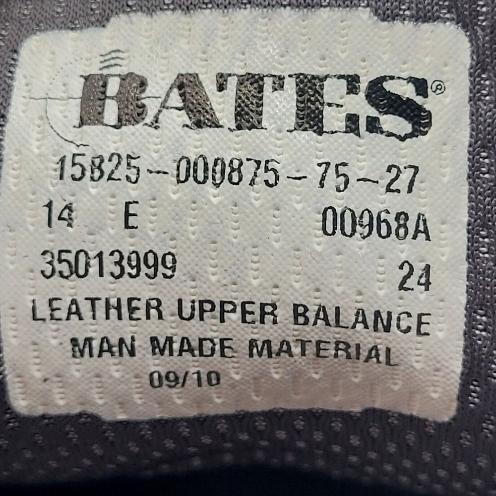 Bates‎ GI Military Dress Shoes Mens 14 E Black, 15B25-000875-75-27- 00968, NEW! - Picture 9 of 9